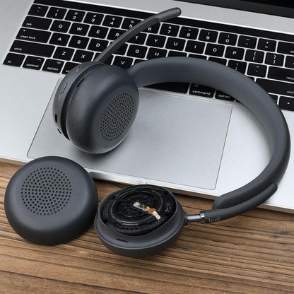 For Logitech Zone 950 2pcs Ear Muffs Headphone Replacement Parts(Titanium) - Earmuff & Pad by buy2fix | Online Shopping UK | buy2fix