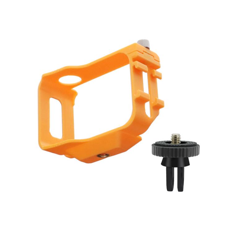 For Insta360 GO Ultra PC Expansion Cage with 1/4-inch Screw Hole & Cold Shoe Mount(Orange) - Mount & Holder by buy2fix | Online Shopping UK | buy2fix