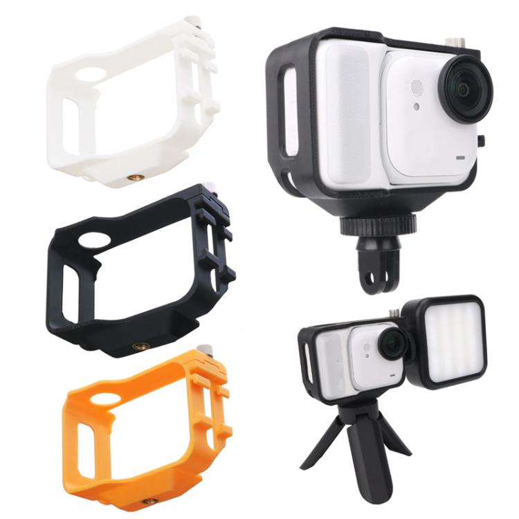 For Insta360 GO Ultra PC Expansion Cage with 1/4-inch Screw Hole & Cold Shoe Mount(Orange) - Mount & Holder by buy2fix | Online Shopping UK | buy2fix