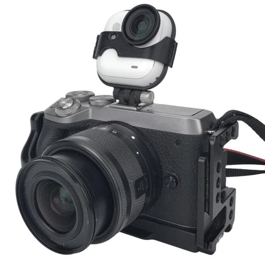 Hot Shoe Mount for Insta360 GO Ultra to DSLR/Mirrorless Cameras Dual Camera Adapter Bracket(Black) - Mount & Holder by buy2fix | Online Shopping UK | buy2fix