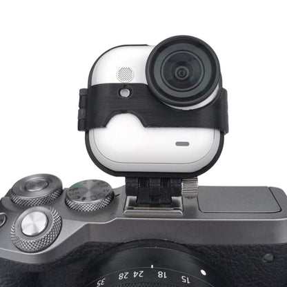 Hot Shoe Mount for Insta360 GO Ultra to DSLR/Mirrorless Cameras Dual Camera Adapter Bracket(Black) - Mount & Holder by buy2fix | Online Shopping UK | buy2fix