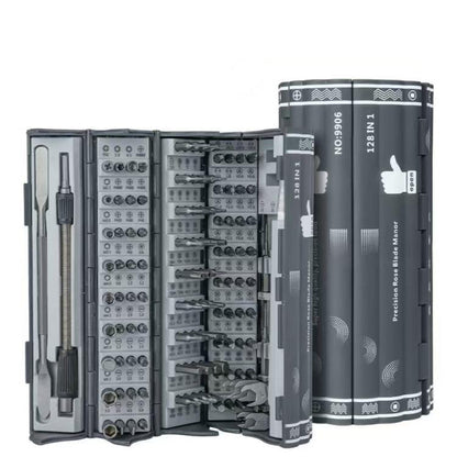 128-In-1 Precision Screwdriver Set With Roll-Up Case Magnetic Repair Tool Kit - Screwdriver Set by buy2fix | Online Shopping UK | buy2fix