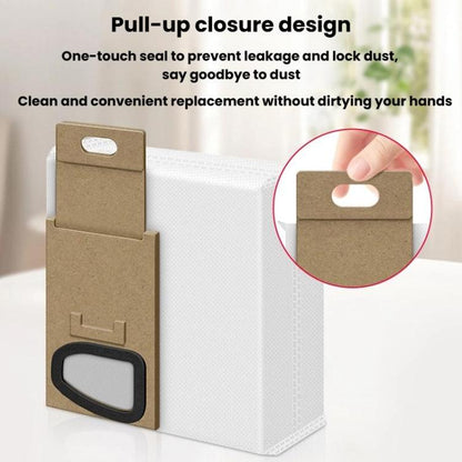 For Roborock H5 / H6 / H7 Handheld Cordless Vacuum Cleaner 3pcs Dust Bag Vacuum Cleaner Accessories Consumables(White) - For Roborock Accessories by buy2fix | Online Shopping UK | buy2fix