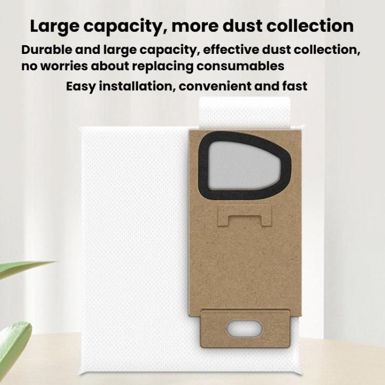 For Roborock H5 / H6 / H7 Handheld Cordless Vacuum Cleaner 3pcs Dust Bag Vacuum Cleaner Accessories Consumables(White) - For Roborock Accessories by buy2fix | Online Shopping UK | buy2fix