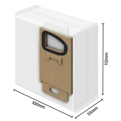 For Roborock H5 / H6 / H7 Handheld Cordless Vacuum Cleaner 3pcs Dust Bag Vacuum Cleaner Accessories Consumables(White) - For Roborock Accessories by buy2fix | Online Shopping UK | buy2fix