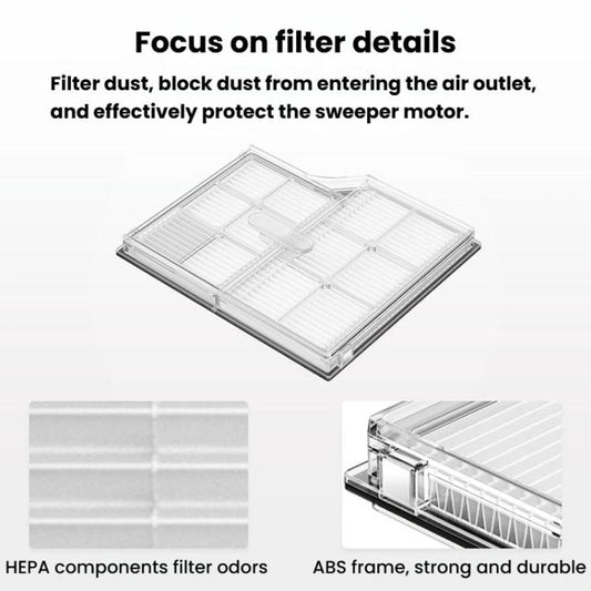 For Roborock G30 / Saros 10 Robot Vacuums Filter Replacement  Accessories(White) - For Roborock Accessories by buy2fix | Online Shopping UK | buy2fix