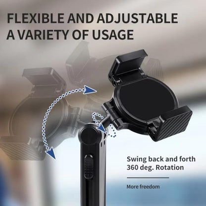 L3 Magnetic + Clip Portable Phone Holder Clamp Mount For Travel 360-Degree Rotation Lazy Bracket Desk Stand(Black) - Desktop Holder by buy2fix | Online Shopping UK | buy2fix