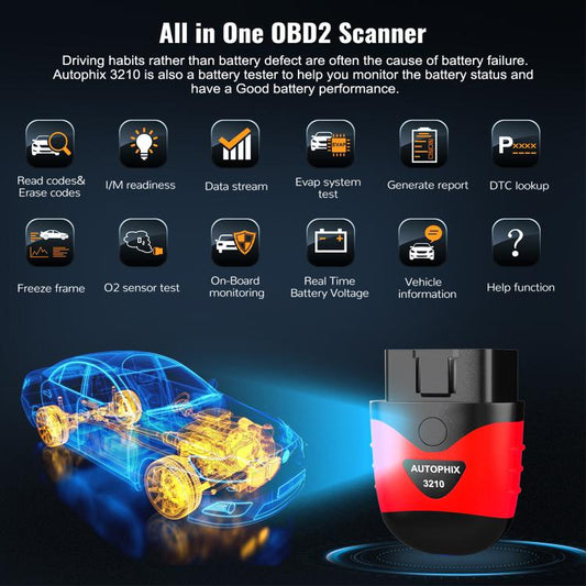 AUTOPHIX 3210 OBD2 Car Scanner Automotive Engine Diagnostic Tool - Code Readers & Scan Tools by AUTOPHIX | Online Shopping UK | buy2fix