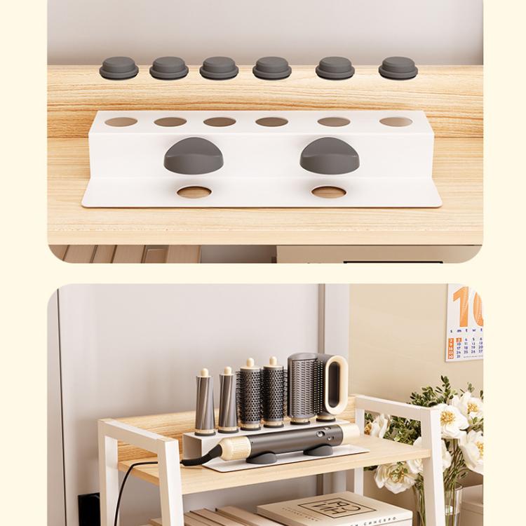 For Dyson Airwrap Attachment Storage Stand All-in-One Desktop Organizer Holds 6 Nozzles(Black) - For Dyson Accessories by buy2fix | Online Shopping UK | buy2fix