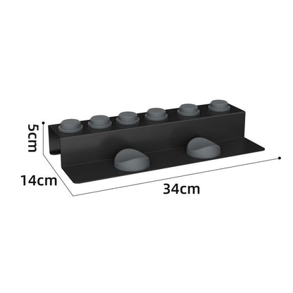 For Dyson Airwrap Attachment Storage Stand All-in-One Desktop Organizer Holds 6 Nozzles(Black) - For Dyson Accessories by buy2fix | Online Shopping UK | buy2fix