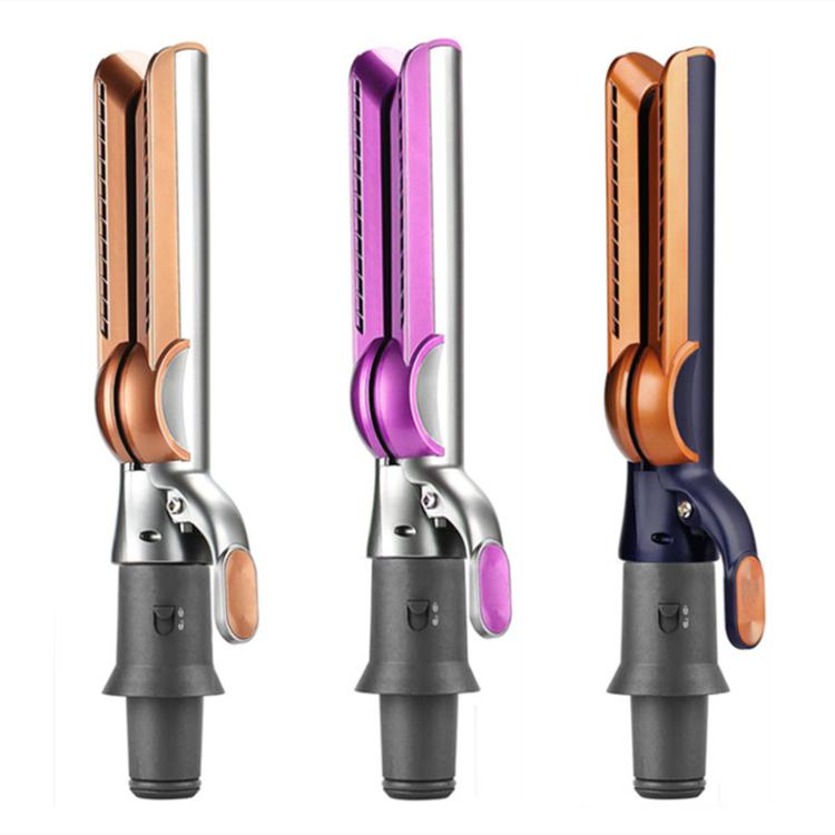 Air Straightener Attachment For Dyson Hair Dryer HD01/HD03/HD08/HD15/HD16 Straightening Nozzle(Rose Red+Silver) - For Dyson Accessories by buy2fix | Online Shopping UK | buy2fix