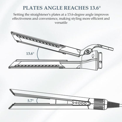 Air Straightener Attachment For Dyson Hair Dryer HD01/HD03/HD08/HD15/HD16 Straightening Nozzle(Gold+Blue) - For Dyson Accessories by buy2fix | Online Shopping UK | buy2fix