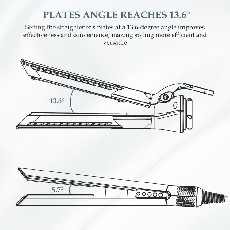 Air Straightener Attachment For Dyson Hair Dryer HD01/HD03/HD08/HD15/HD16 Straightening Nozzle(Rose Red+Silver) - For Dyson Accessories by buy2fix | Online Shopping UK | buy2fix