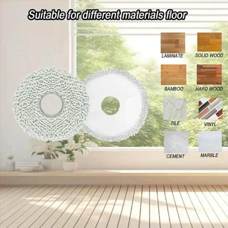 For Roborock G30 U Sweeping Robot Accessories, Spec: 2 Gray Wipes - For Roborock Accessories by buy2fix | Online Shopping UK | buy2fix