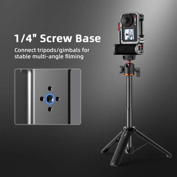 Flymile Street Shooting Handle Kit for DJI Osmo Action 5 Pro/4/3 Action Camera Aluminum Expansion Cage(Metal Color) - Protection Frame by Flymile | Online Shopping UK | buy2fix