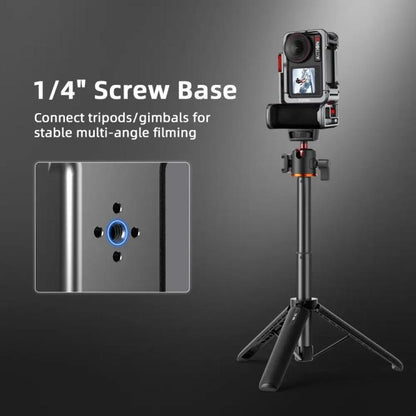 Flymile Street Shooting Handle Kit for DJI Osmo Action 5 Pro/4/3 Action Camera Aluminum Expansion Cage(Metal Color) - Protection Frame by Flymile | Online Shopping UK | buy2fix