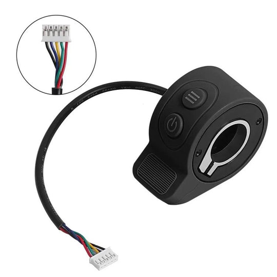 For HX X6 20cm Scooter Finger Picks Speed Controller Throttle Knob Assembly Accessories(Black)