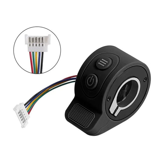 For HX X7 9cm Scooter Finger Picks Speed Controller Throttle Knob Assembly Accessories(Black)