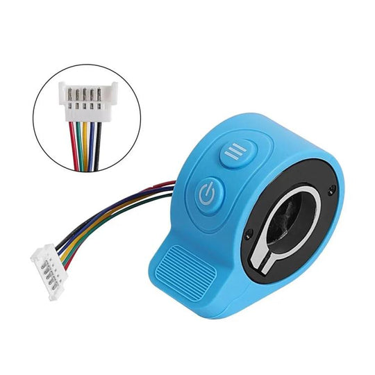 For HX X7 9cm Scooter Finger Picks Speed Controller Throttle Knob Assembly Accessories(Blue)