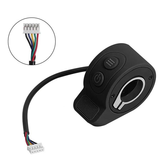 For HX X8 16cm Scooter Finger Picks Speed Controller Throttle Knob Assembly Accessories(Black)