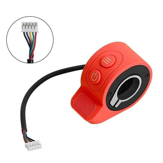 For HX X8 16cm Scooter Finger Picks Speed Controller Throttle Knob Assembly Accessories(Red)