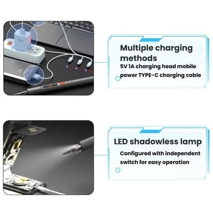 CREATIONSPACE CS0706A Rechargeable Electric Precision Screwdriver Set - Screwdriver by CREATIONSPACE | Online Shopping UK | buy2fix