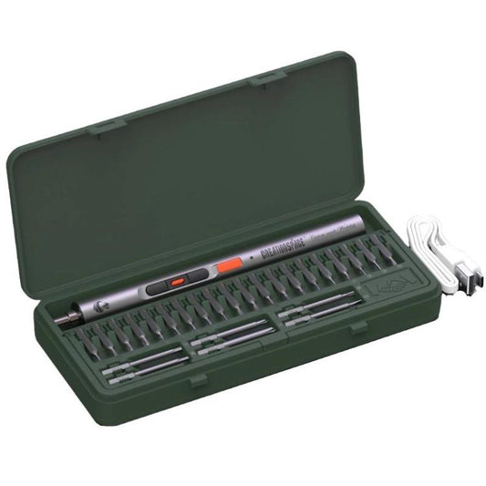 CREATIONSPACE CS0701A 29pcs High-Torque Mini Electric Screwdriver Set - Screwdriver Set by CREATIONSPACE | Online Shopping UK | buy2fix