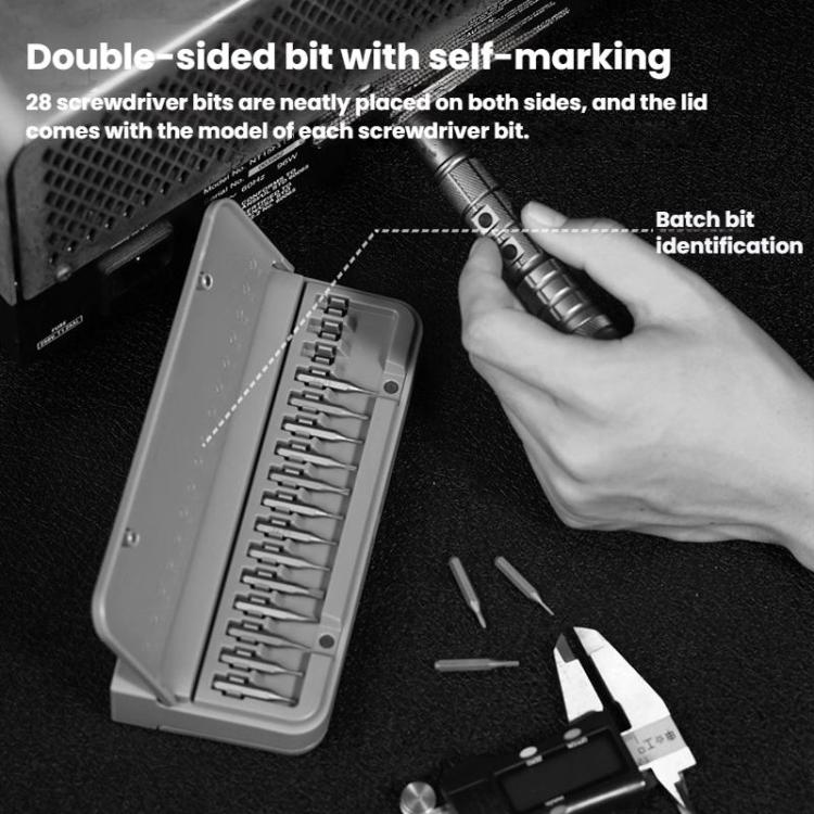 CREATIONSPACE CS0602A 29pcs Rechargeable Electric Screwdriver Set - Screwdriver Set by CREATIONSPACE | Online Shopping UK | buy2fix