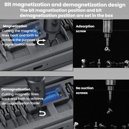 CREATIONSPACE CS0602A 29pcs Rechargeable Electric Screwdriver Set - Screwdriver Set by CREATIONSPACE | Online Shopping UK | buy2fix