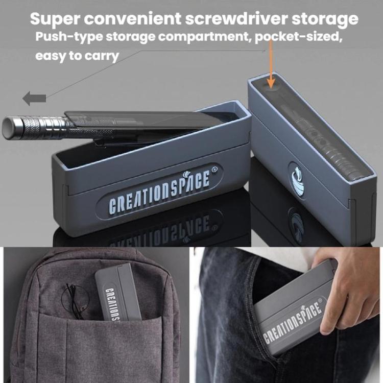 CREATIONSPACE CS0603A 33pcs Small Mini Electric Screwdriver Set - Screwdriver Set by CREATIONSPACE | Online Shopping UK | buy2fix