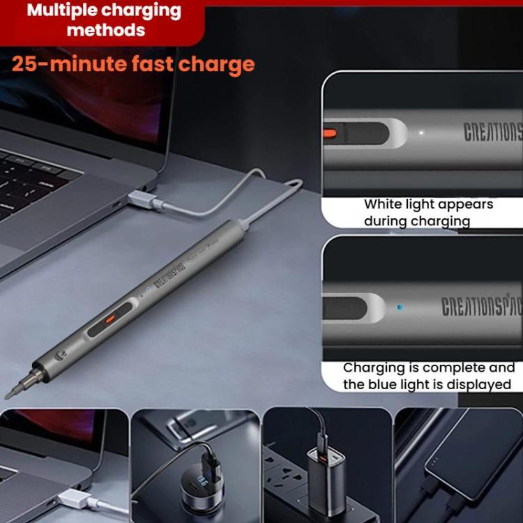 CREATIONSPACE CS0311A 23pcs Mini Electric Screwdriver Set - Screwdriver Set by CREATIONSPACE | Online Shopping UK | buy2fix