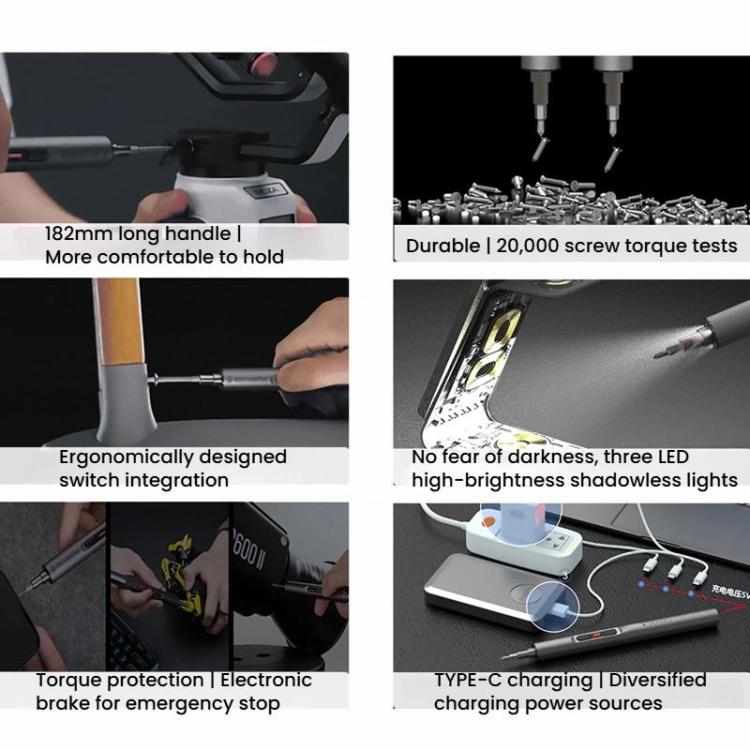 CREATIONSPACE CS0311A 23pcs Mini Electric Screwdriver Set - Screwdriver Set by CREATIONSPACE | Online Shopping UK | buy2fix