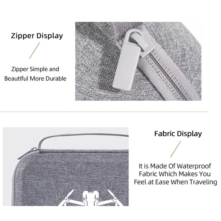 For DJI Mini 5 Pro Standard Edition Nylon Storage Bag Portable Handbag(Gray) - Carry Cases & Bags by buy2fix | Online Shopping UK | buy2fix