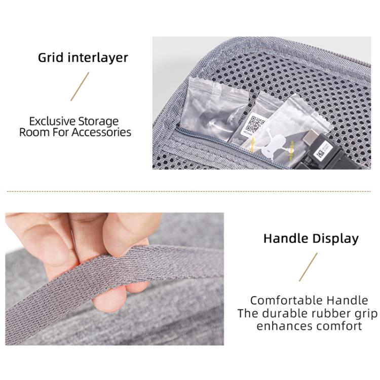 For DJI Mini 5 Pro Standard Edition Nylon Storage Bag Portable Handbag(Gray) - Carry Cases & Bags by buy2fix | Online Shopping UK | buy2fix