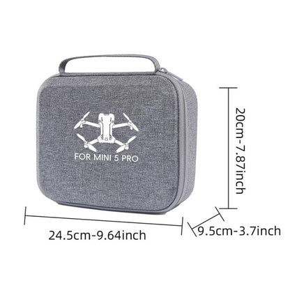 For DJI Mini 5 Pro Standard Edition Nylon Storage Bag Portable Handbag(Gray) - Carry Cases & Bags by buy2fix | Online Shopping UK | buy2fix