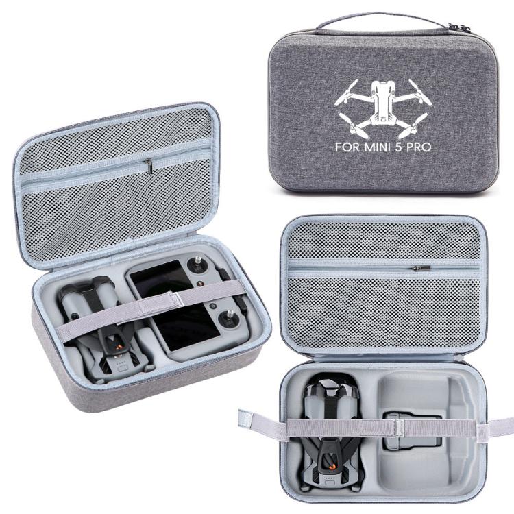 For DJI Mini 5 Pro & RC 2 Nylon Storage Bag Carrying Handbag(Gray) - Carry Cases & Bags by buy2fix | Online Shopping UK | buy2fix