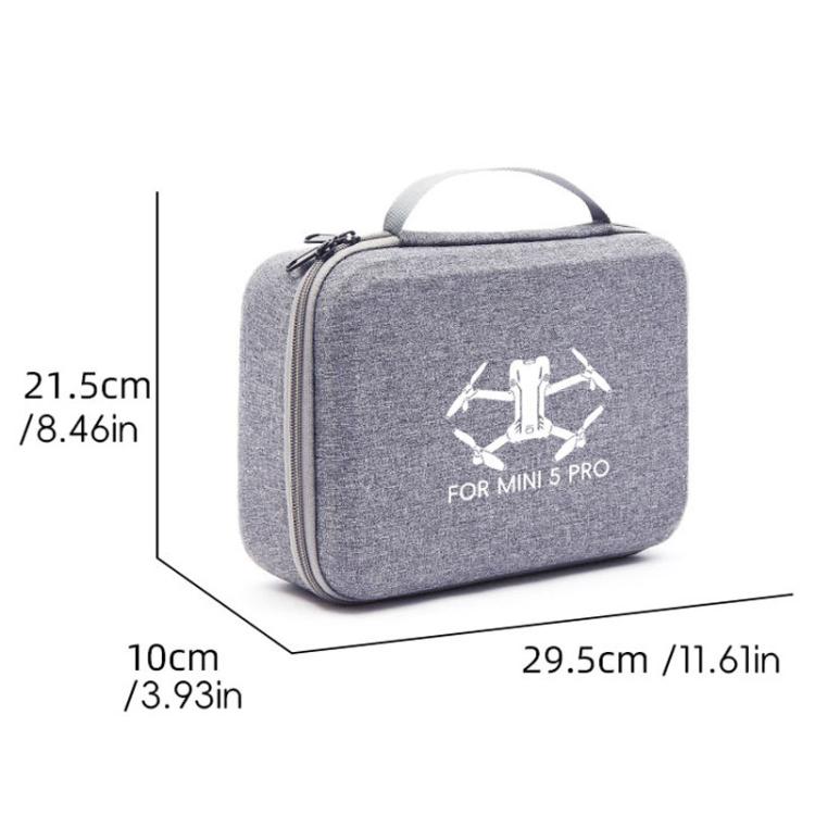 For DJI Mini 5 Pro & RC 2 Nylon Storage Bag Carrying Handbag(Gray) - Carry Cases & Bags by buy2fix | Online Shopping UK | buy2fix