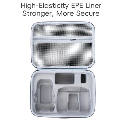 For DJI Mini 5 Pro Fly More Integrated PU Organizer Bag Portable Travel Shoulder Bag(Black) - Carry Cases & Bags by buy2fix | Online Shopping UK | buy2fix