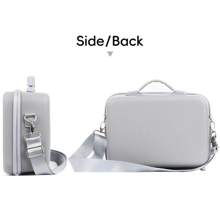 For DJI Mini 5 Pro Fly More Integrated PU Organizer Bag Portable Travel Shoulder Bag(Gray) - Carry Cases & Bags by buy2fix | Online Shopping UK | buy2fix