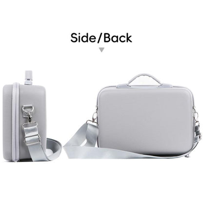 For DJI Mini 5 Pro Fly More Integrated PU Organizer Bag Portable Travel Shoulder Bag(Gray) - Carry Cases & Bags by buy2fix | Online Shopping UK | buy2fix