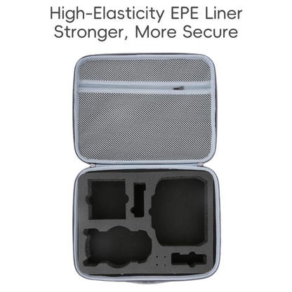 For DJI Mini 5 Pro Fly More All-in-one PU Organizer Bag Portable Travel Shoulder Bag(Gray) - Carry Cases & Bags by buy2fix | Online Shopping UK | buy2fix