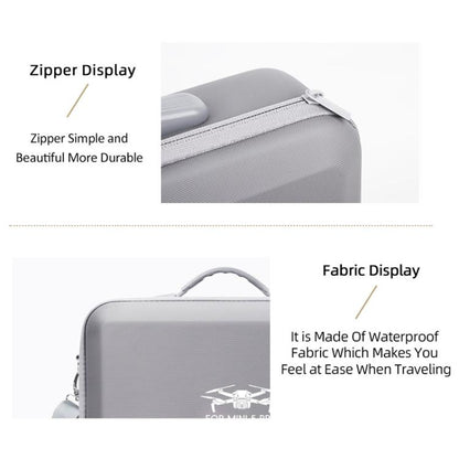 For DJI Mini 5 Pro Fly More All-in-one PU Organizer Bag Portable Travel Shoulder Bag(Gray) - Carry Cases & Bags by buy2fix | Online Shopping UK | buy2fix