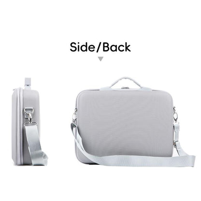 For DJI Mini 5 Pro Fly More All-in-one PU Organizer Bag Portable Travel Shoulder Bag(Gray) - Carry Cases & Bags by buy2fix | Online Shopping UK | buy2fix