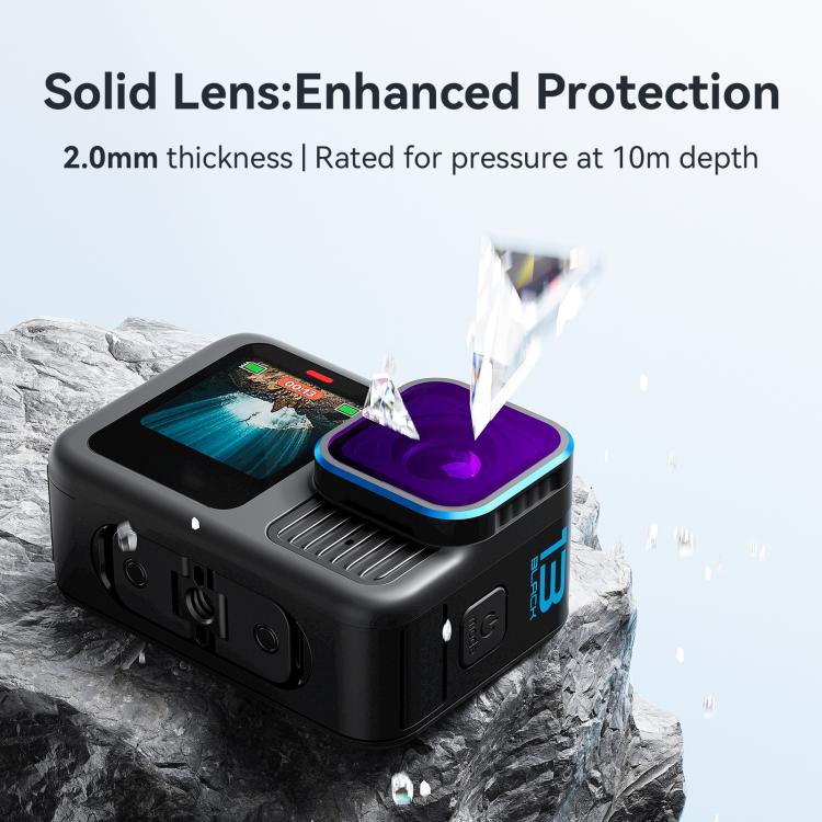 aMagisn Dive Filter for GoPro HERO13 Black /12 Black /11 Black /11 Black mini /10 Black /9 Black(Red) - Lens Filter by aMagisn | Online Shopping UK | buy2fix