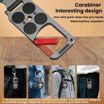 Flymile MB015 Magsafe Magnetic Cell Phone Shooter Folding Metal Clip 1/4 Expanding Stand Accessory - Desktop Holder by Flymile | Online Shopping UK | buy2fix