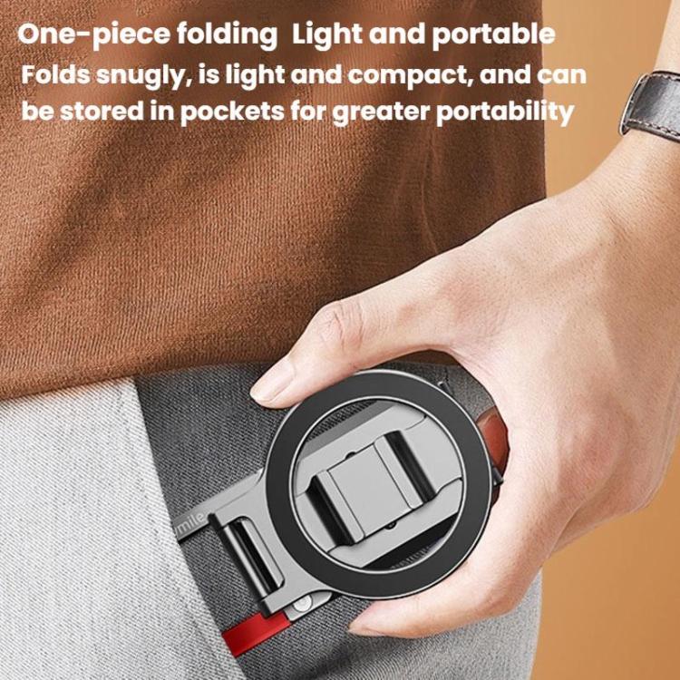 Flymile MB015 Magsafe Magnetic Cell Phone Shooter Folding Metal Clip 1/4 Expanding Stand Accessory - Desktop Holder by Flymile | Online Shopping UK | buy2fix