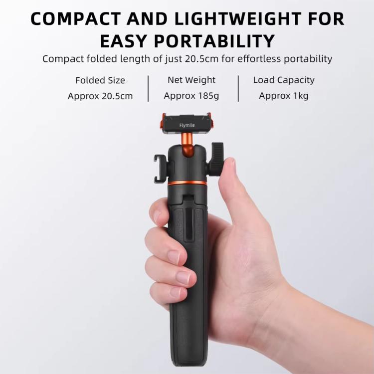 For DJI Osmo Action 3 / 4 / 5 Pro Flymile AC5012_5 Extended Selfie Stick Holder Magnetic Quick Release Tripod - Mount & Holder by Flymile | Online Shopping UK | buy2fix