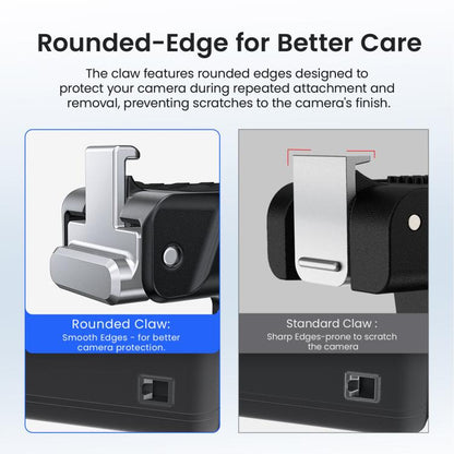 For Insta360 Go Ultra Camera aMagisn Metal Quick Release Magnetic Adapter With 1/4-inch Threaded Hol(Black) - Mount & Holder by aMagisn | Online Shopping UK | buy2fix