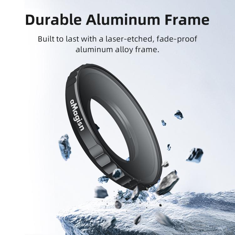 For Insta360 GO Ultra aMagisn Waterproof Filter Aluminum Alloy Frame Anti-fog Lens UV - Len Accessories by aMagisn | Online Shopping UK | buy2fix