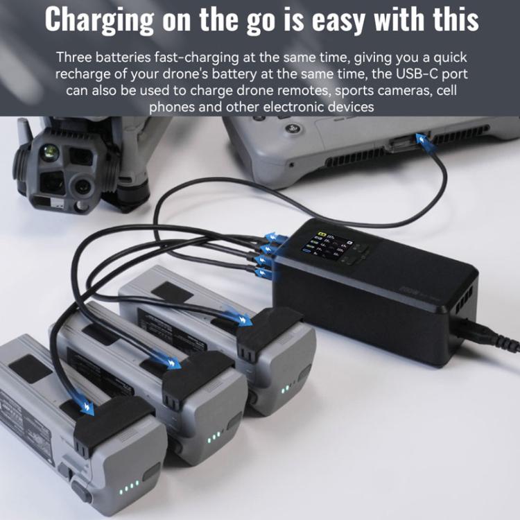 For DJI Matrice 4T / 4E LKTOP UC342 200W 3-Channel Charger Aerial Photography Charging Butler US Plug - Charger by LKTOP | Online Shopping UK | buy2fix
